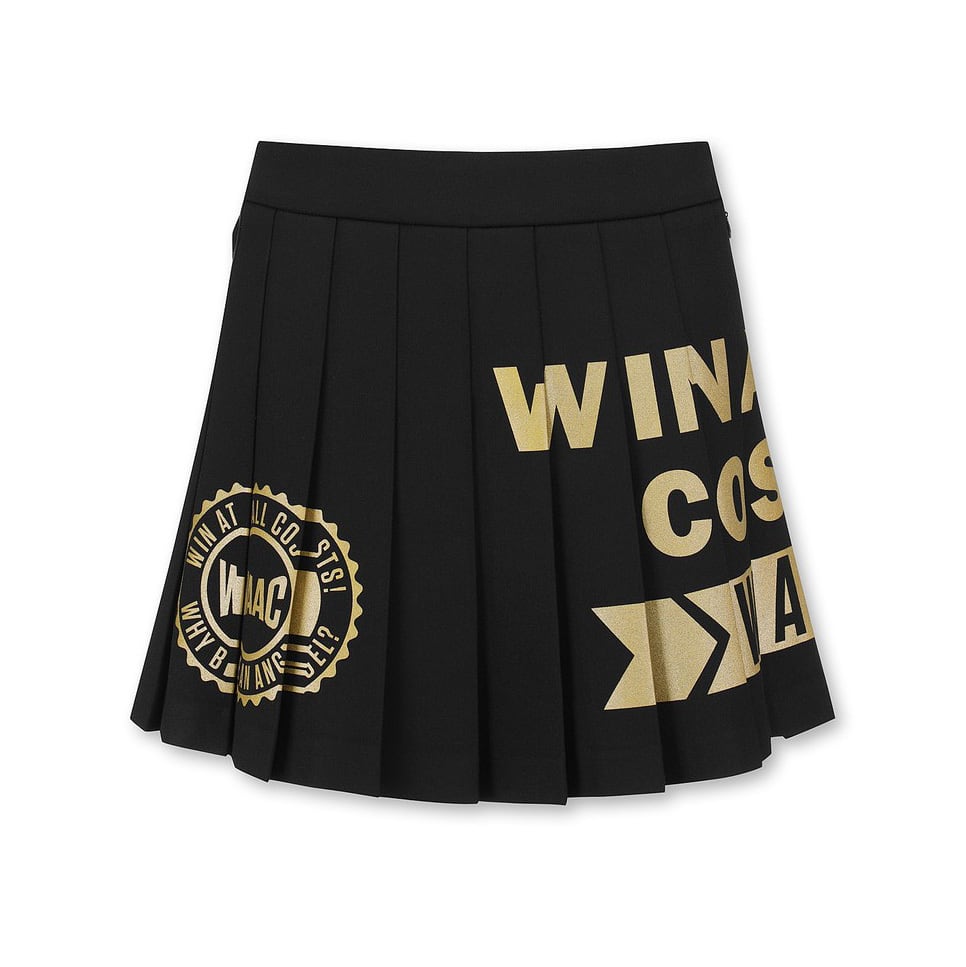 WOMEN ゴールドポイント プリーツキュロットスカート