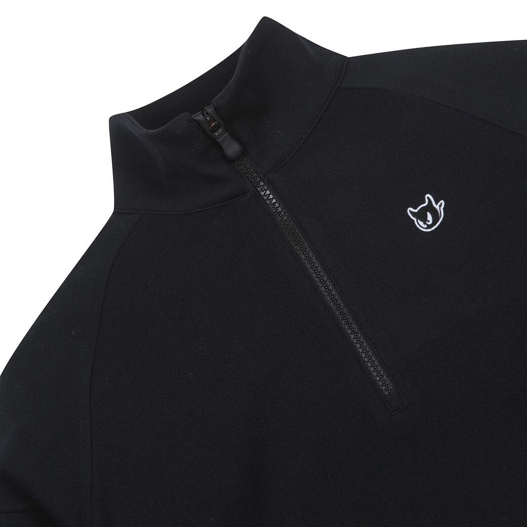 WOMEN ハイブリッドセミジップアップトレーナー