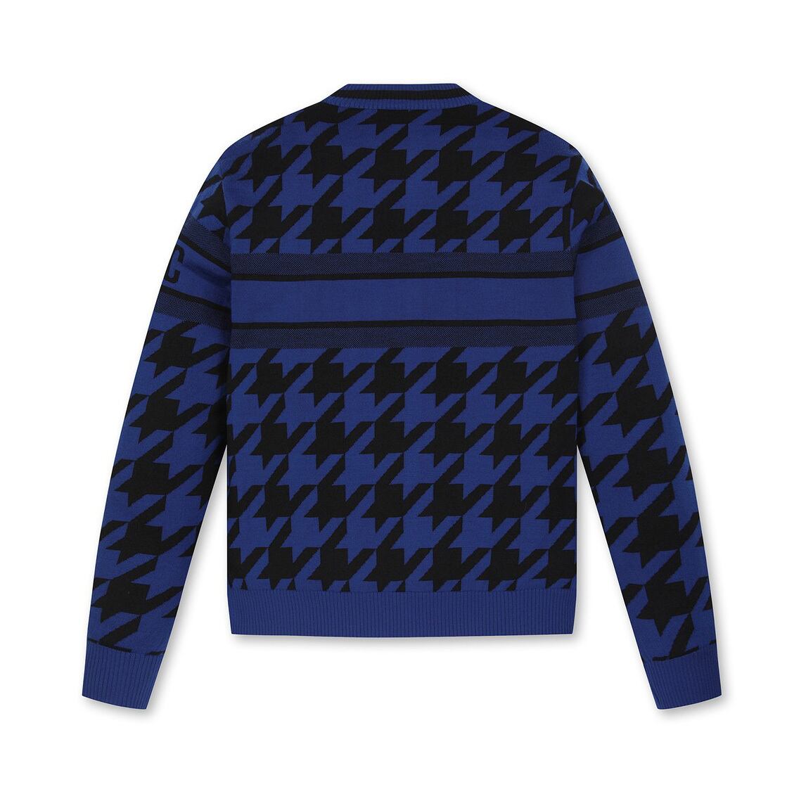 MEN ウィンターハウンズトゥース 防風タートルセーター
