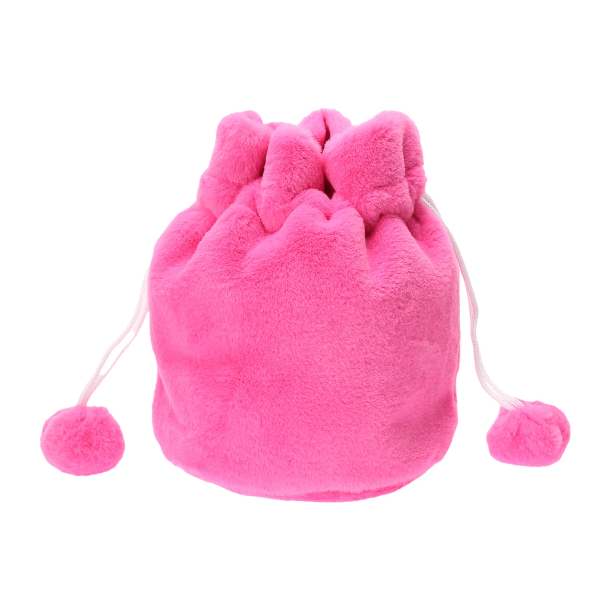 UNISEX FUR ポーチ ピンク