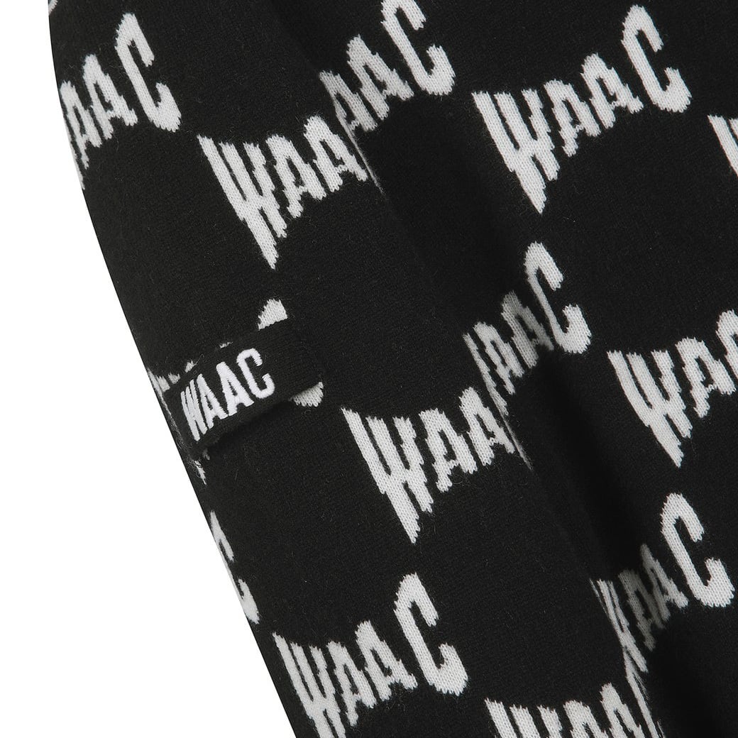 MEN ウール・カシミヤ ロゴジャカードセーター