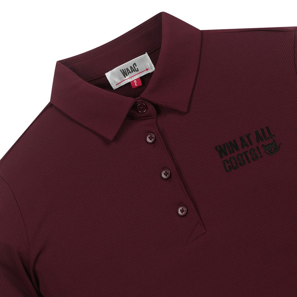 WOMEN 7分袖ポロシャツ