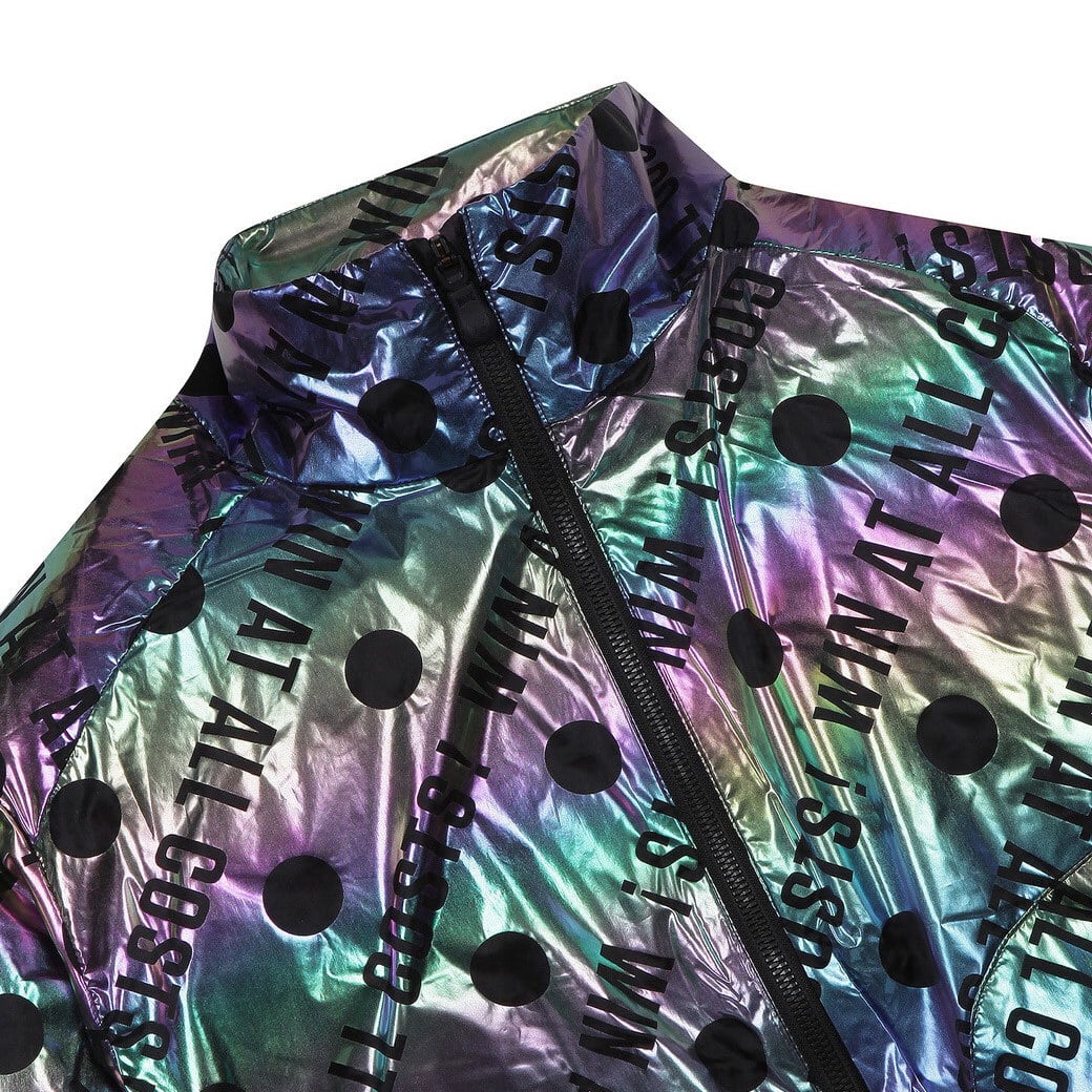 WOMEN オーロラ レタリングブルゾン ブラック