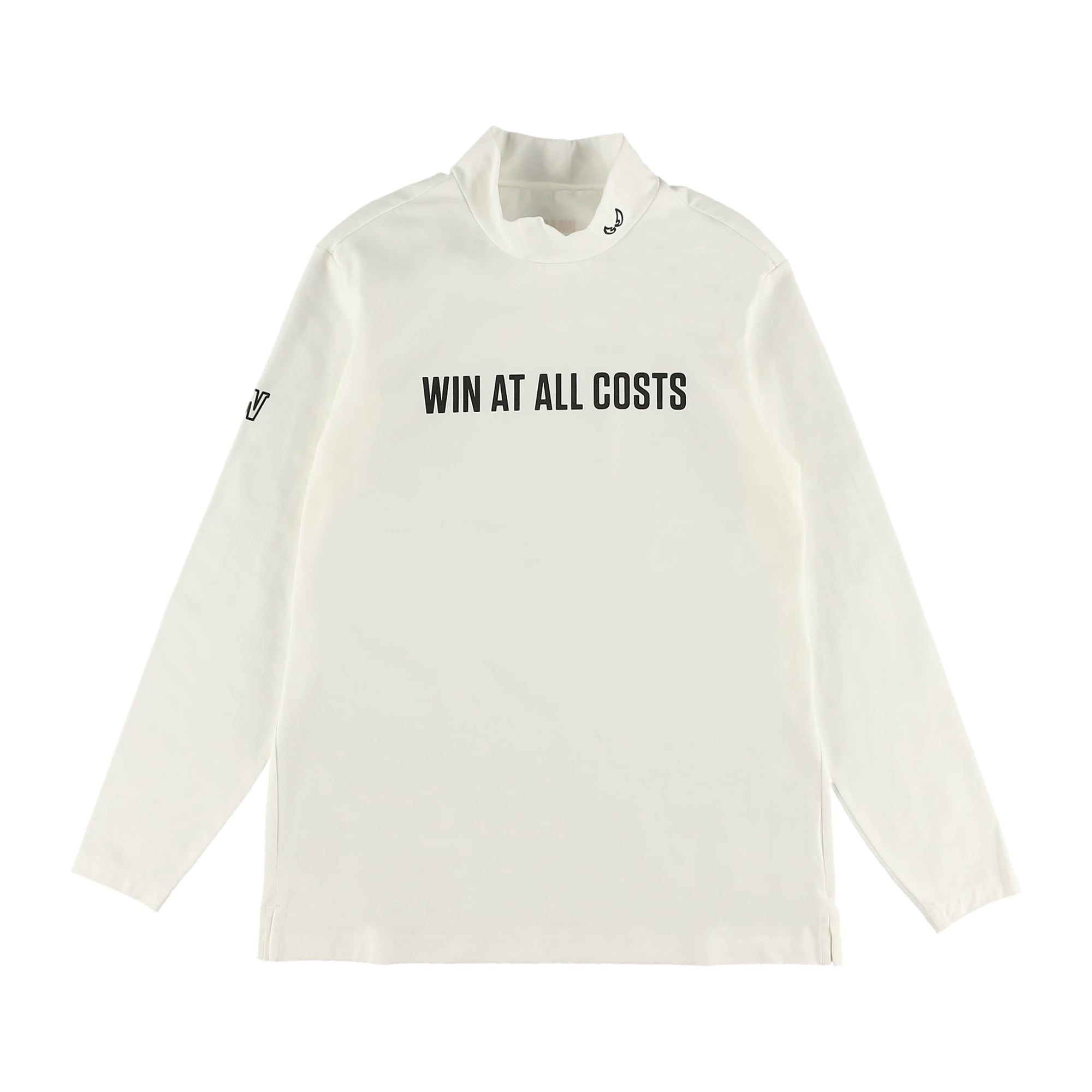 MEN シルケットコットンベア天竺 長袖モックネック