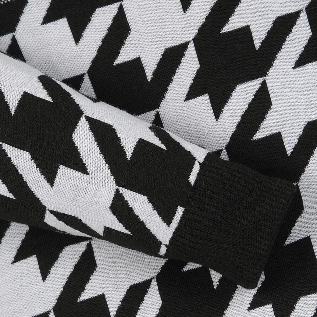 MEN ウィンターハウンズトゥース 防風タートルセーター