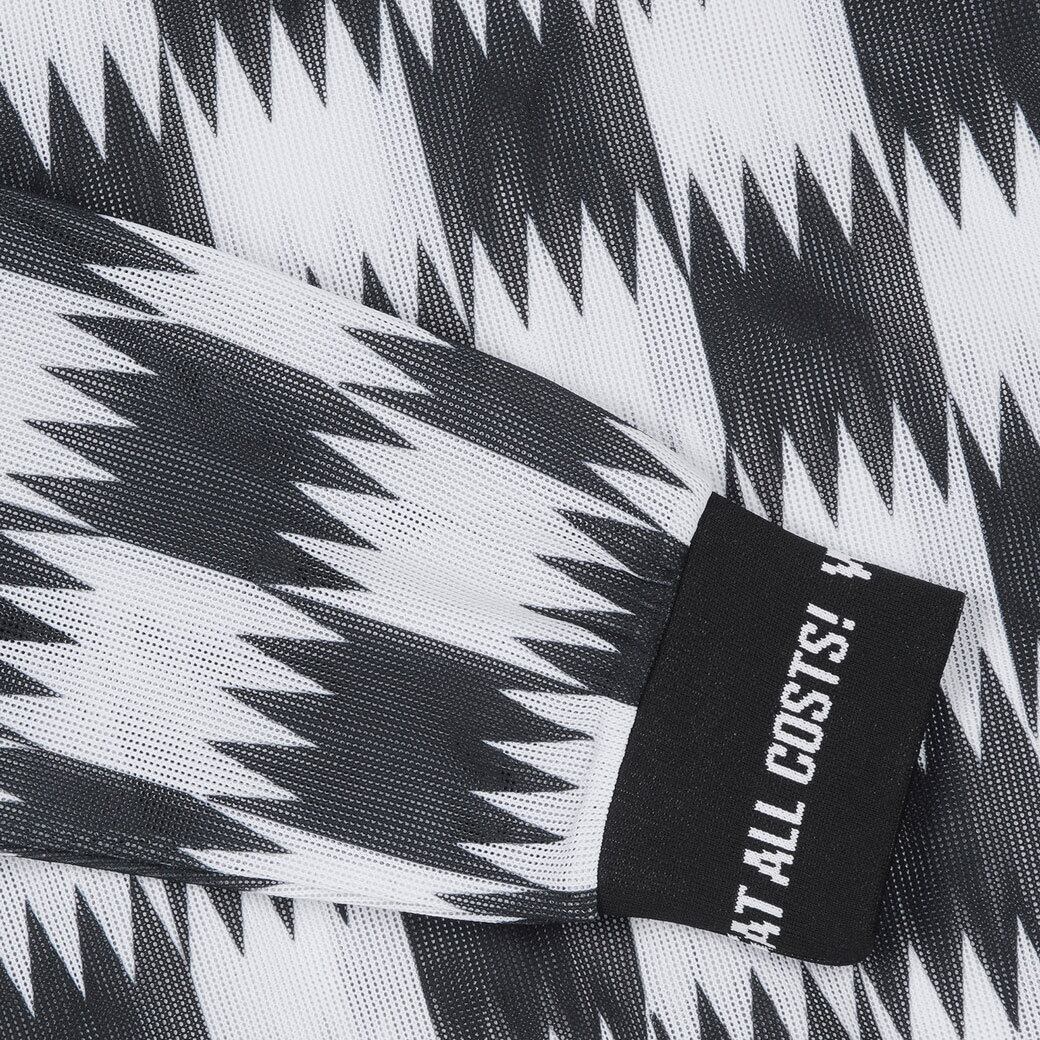 WOMEN シーズンパターン メッシュプルオーバー ブラック