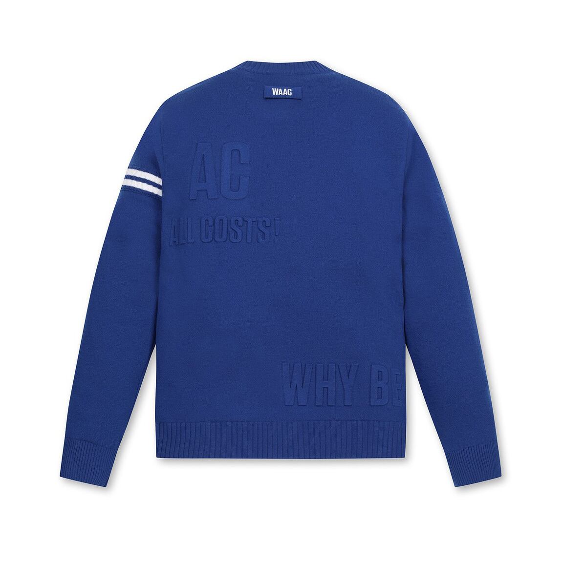 MEN エンボスロゴ ポイントラウンドセーター