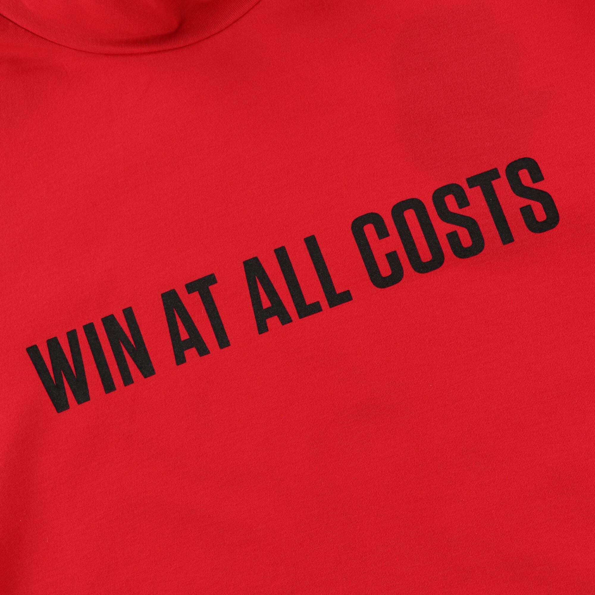 MEN シルケットコットンベア天竺 長袖モックネック レッド