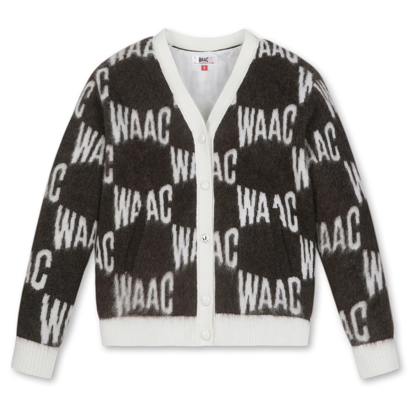 WOMENS ジャカードパターンカーディガン/072324776