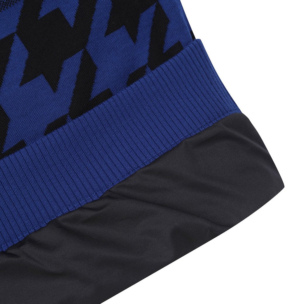 MEN ウィンターハウンズトゥース 防風タートルセーター