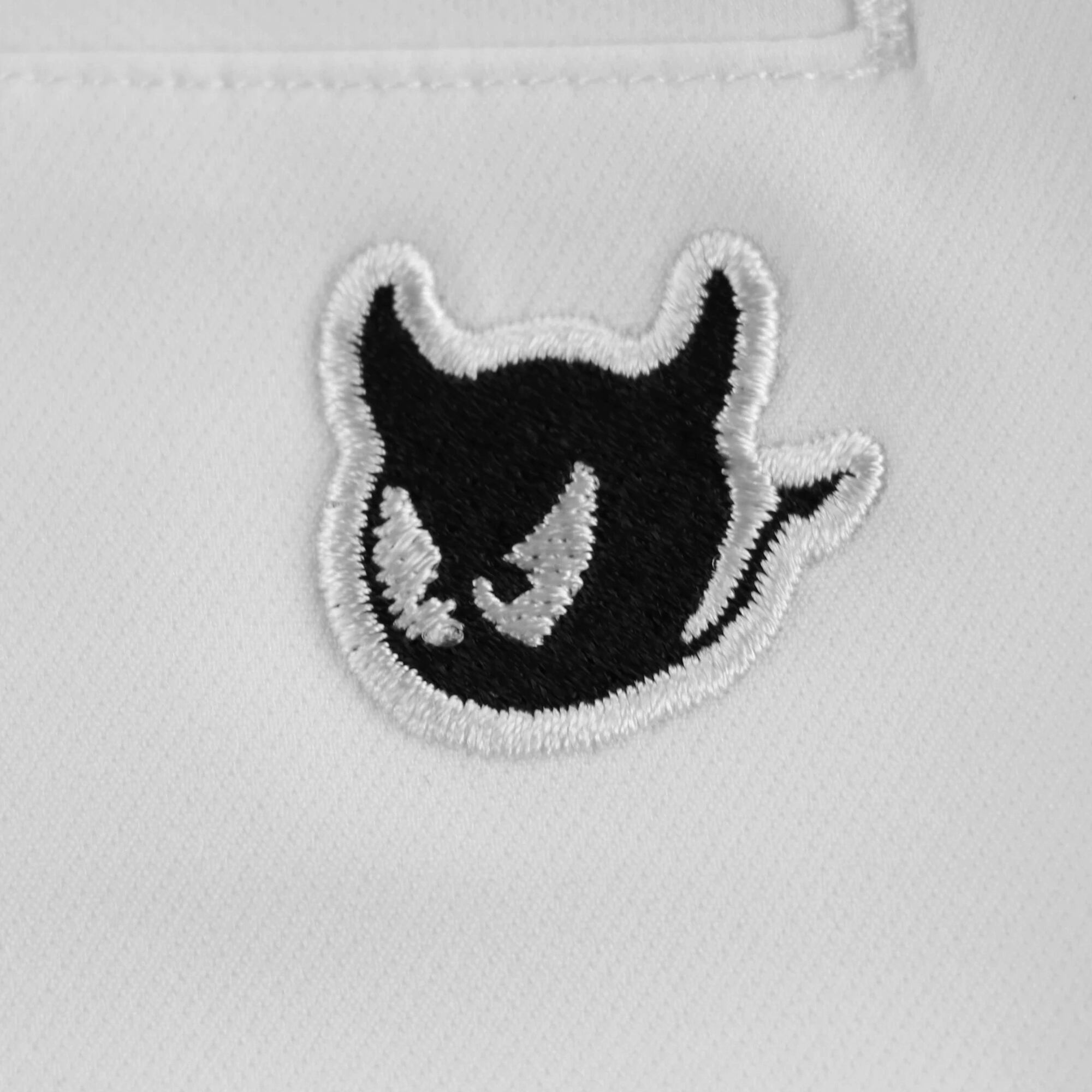 WOMEN ナイロンストレッチBASIC ロングパンツ ホワイト