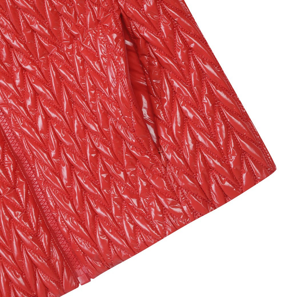 WOMEN へリンボーンキルティングジャンパー