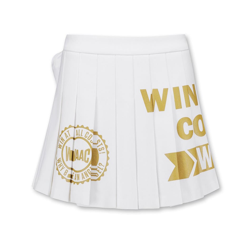 WOMEN ゴールドポイント プリーツキュロットスカート