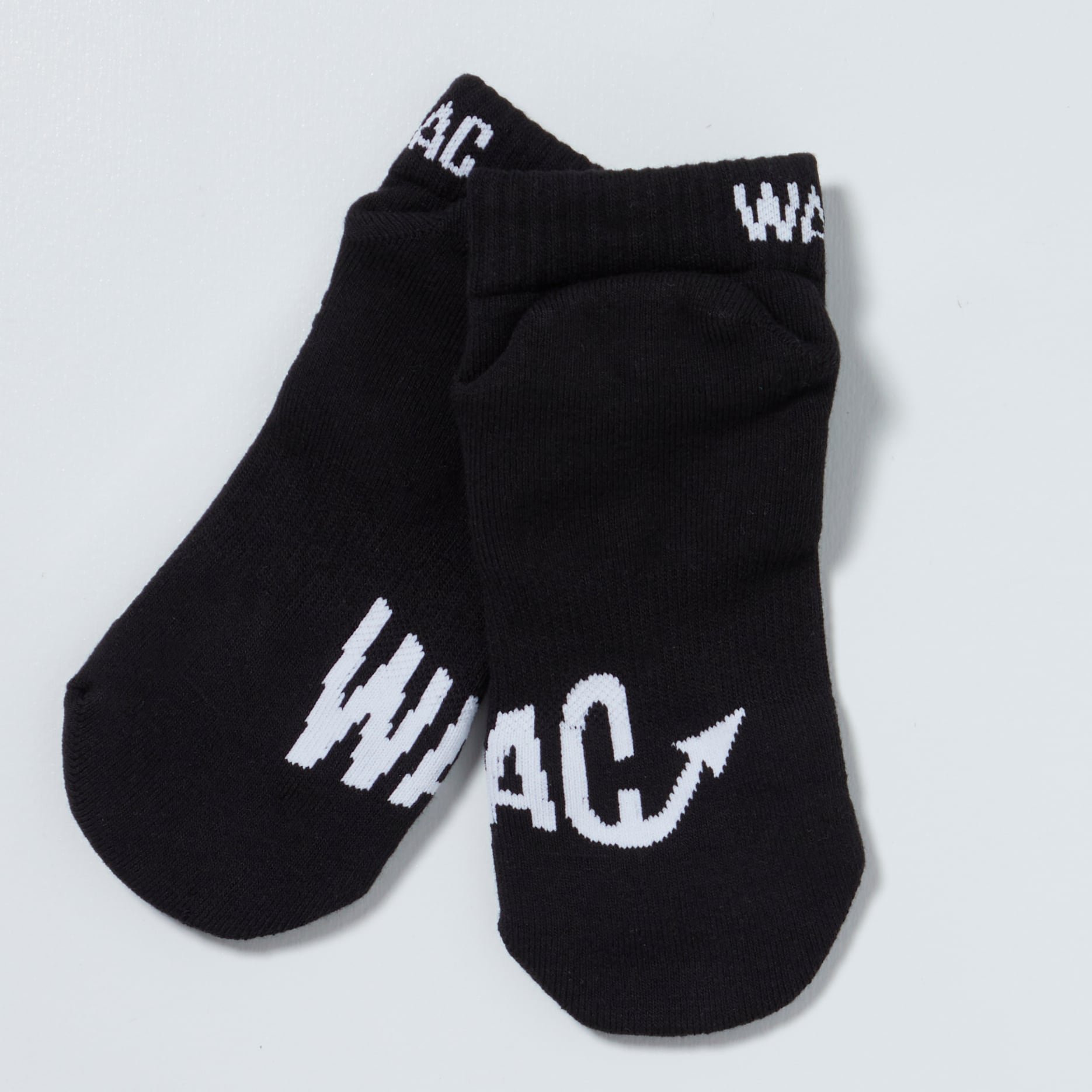 WOMEN ヒールプロテクト 3Dショートソックス ブラック