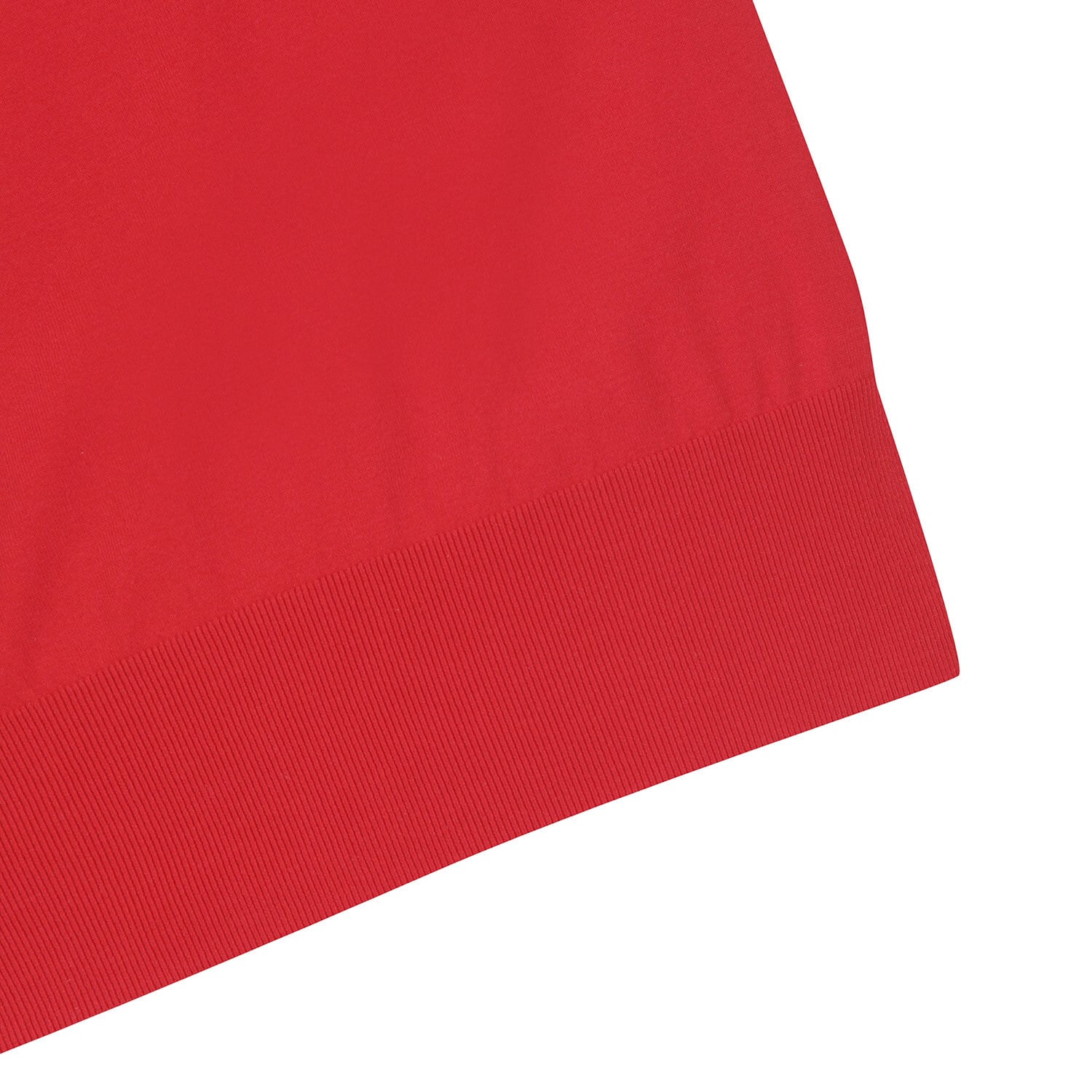 WOMEN BACKロゴ 半袖ニットポロ レッド