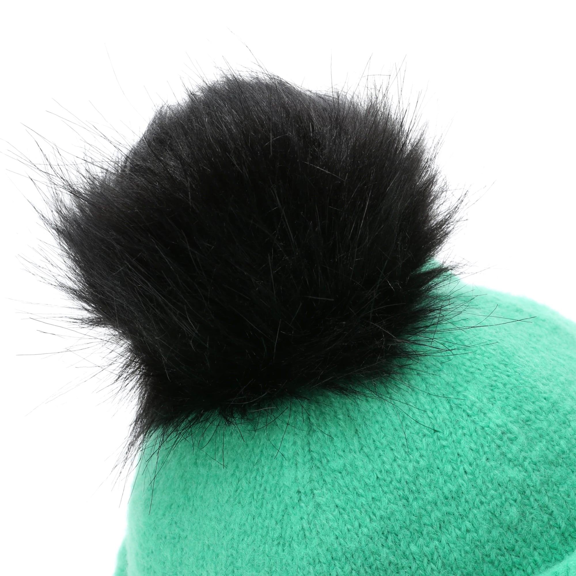 WOMENS ポンポン付きニットバイザーキャップ 072224834