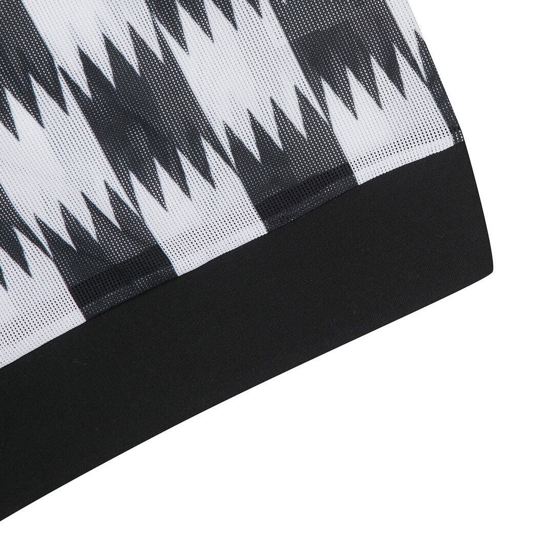 WOMEN シーズンパターン メッシュプルオーバー ブラック