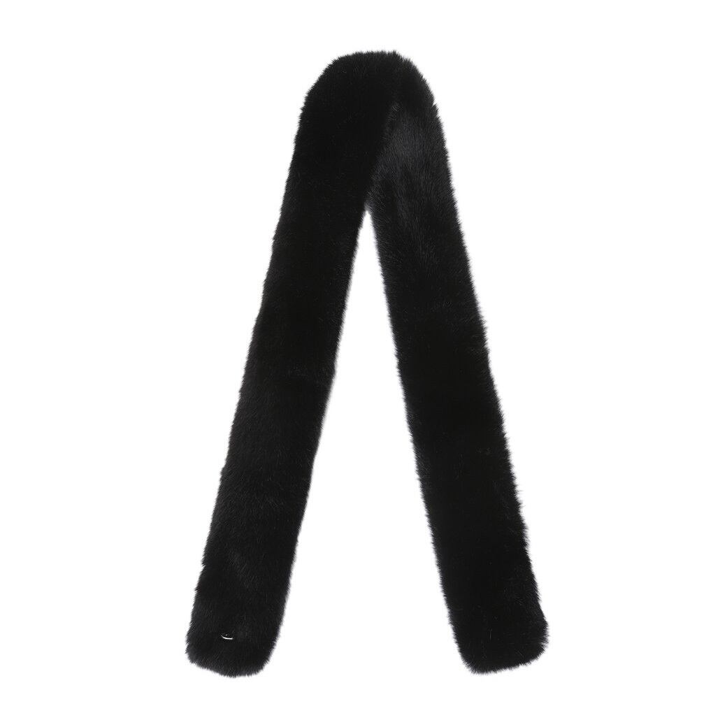 WOMEN エコファープチネックウォーマーブラック