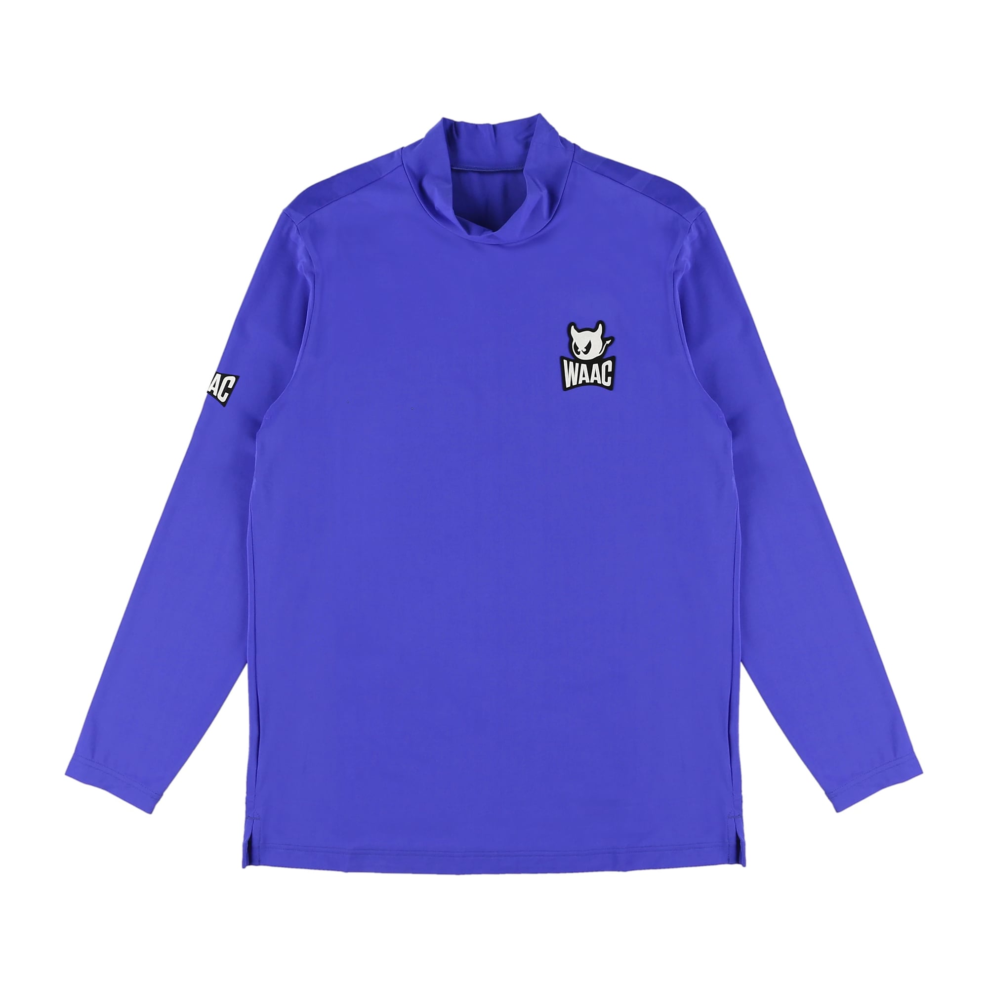 MEN CORDURAベア天竺 長袖モックネック ブルー