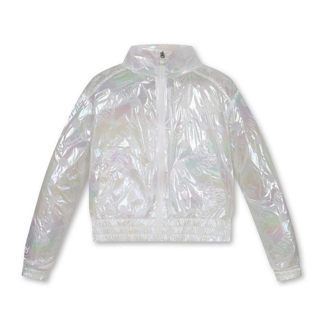 WOMEN オーロラ レタリングブルゾン ホワイト