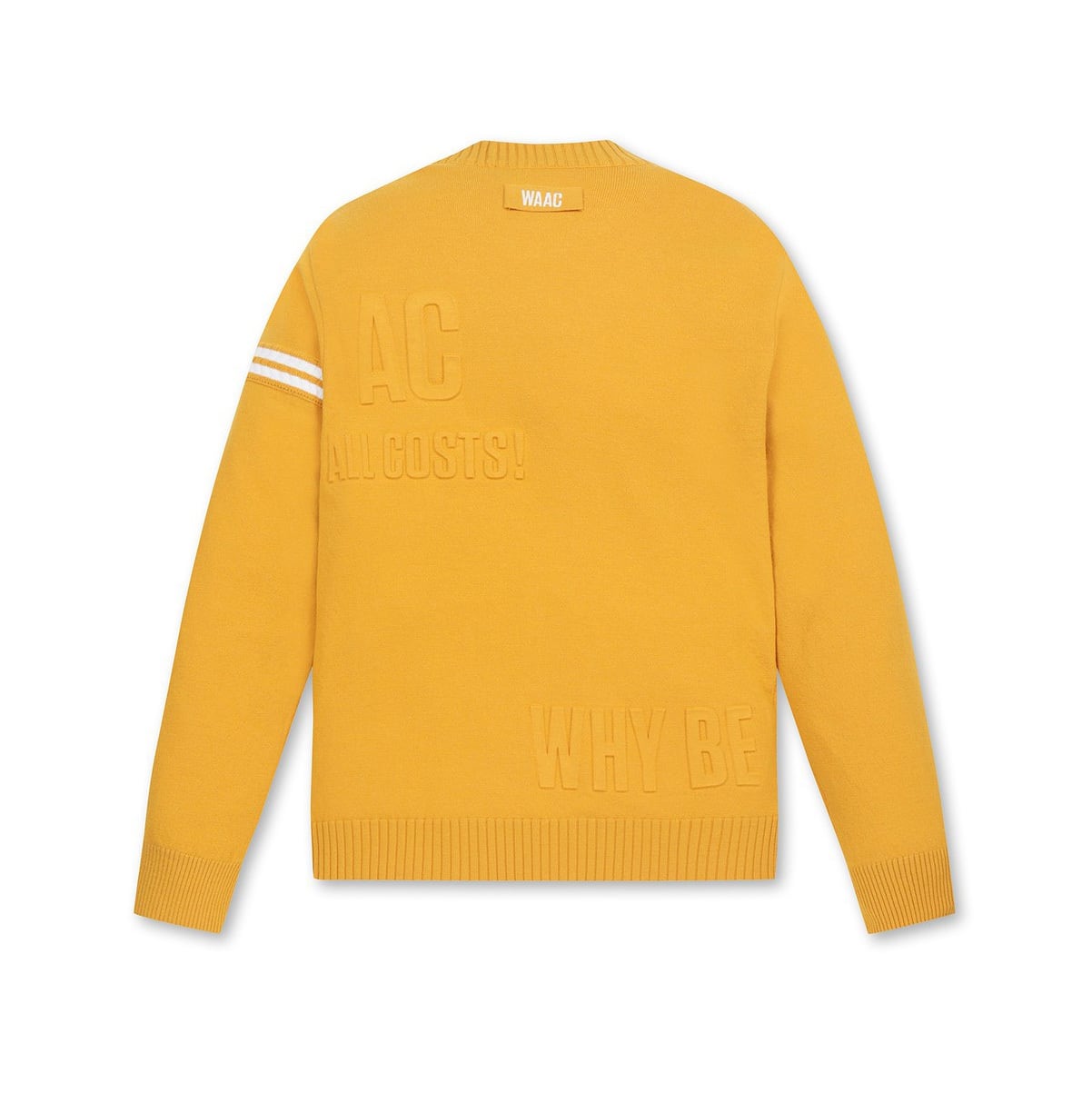 MEN エンボスロゴ ポイントラウンドセーター