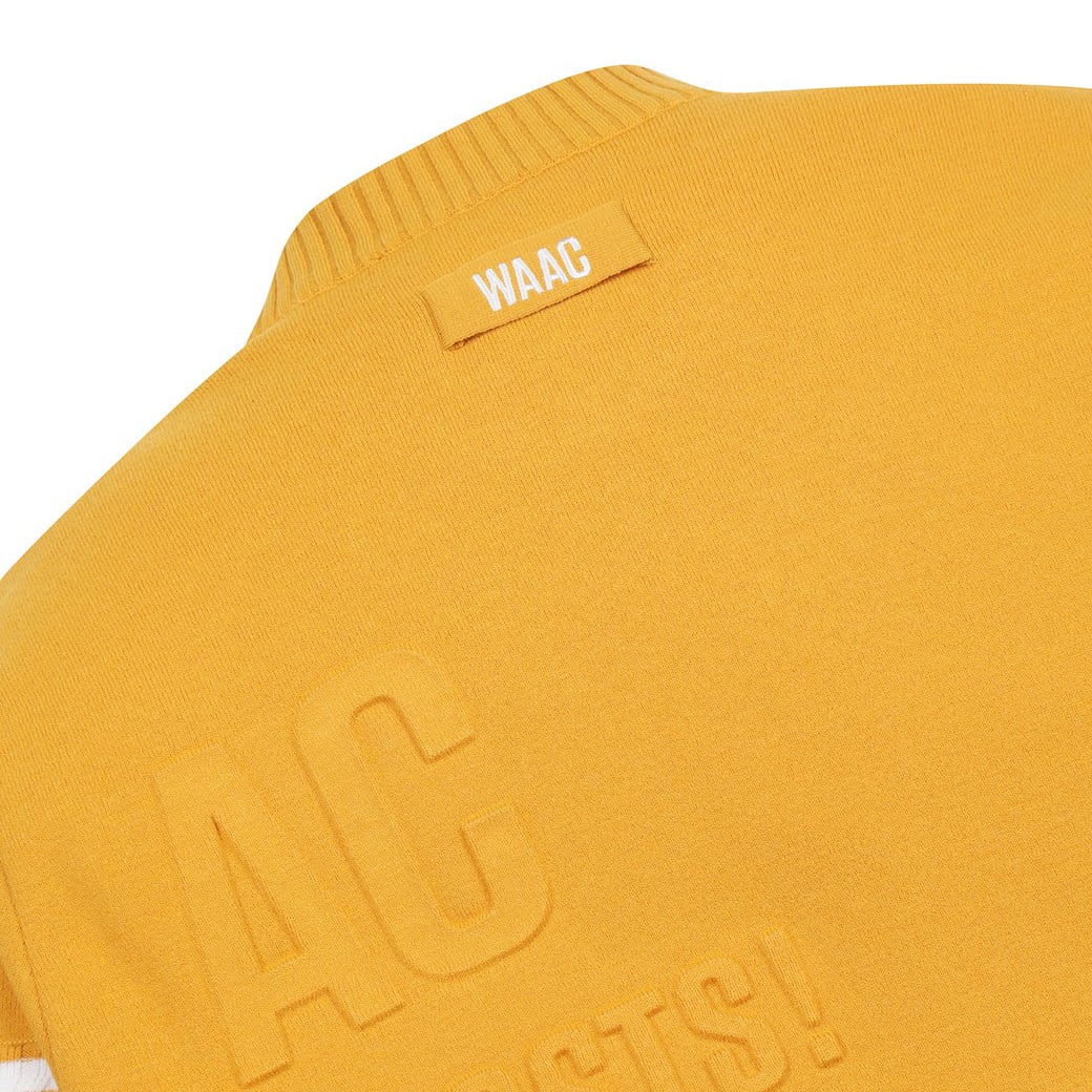 MEN エンボスロゴ ポイントラウンドセーター