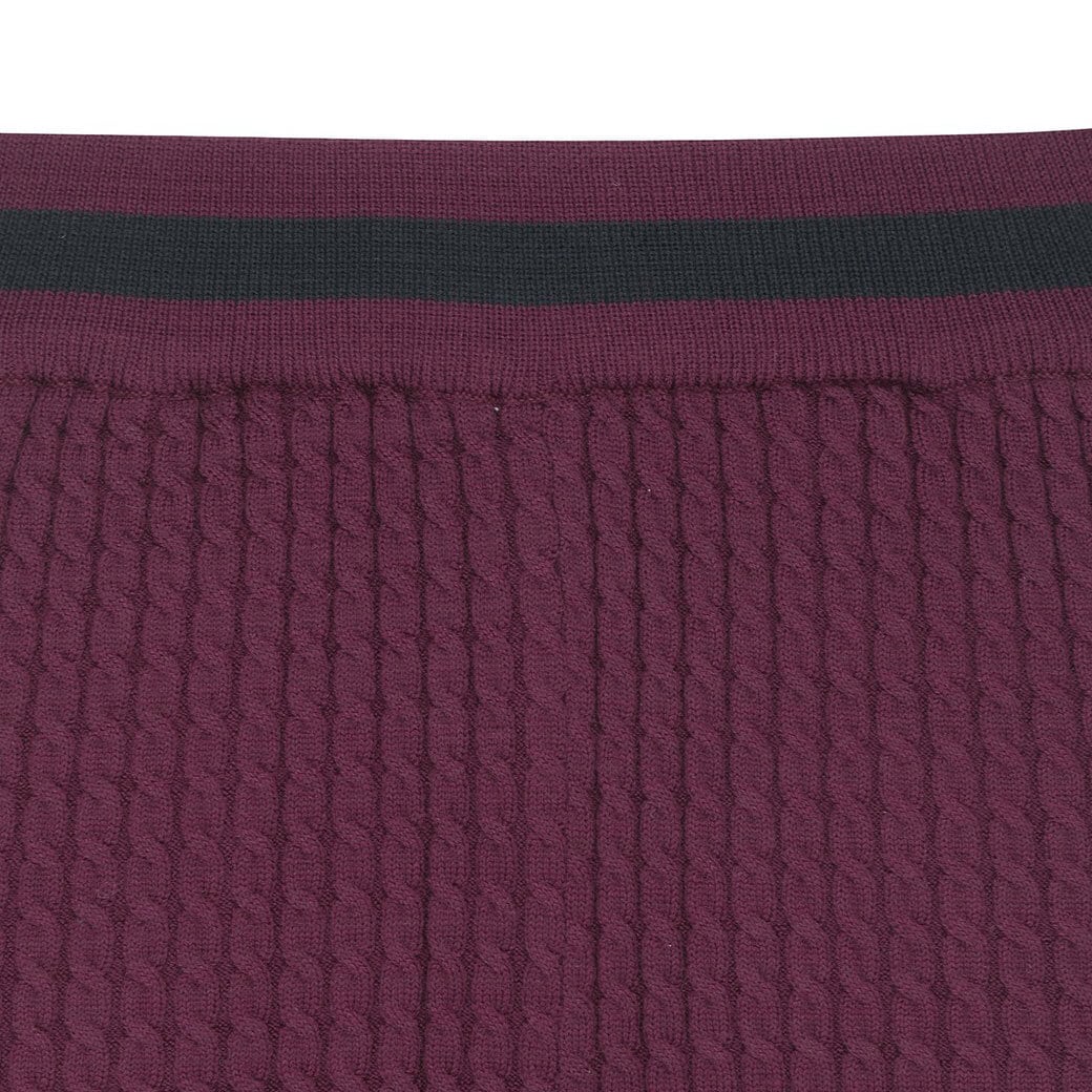 WOMEN ニットショーツ ボルドー