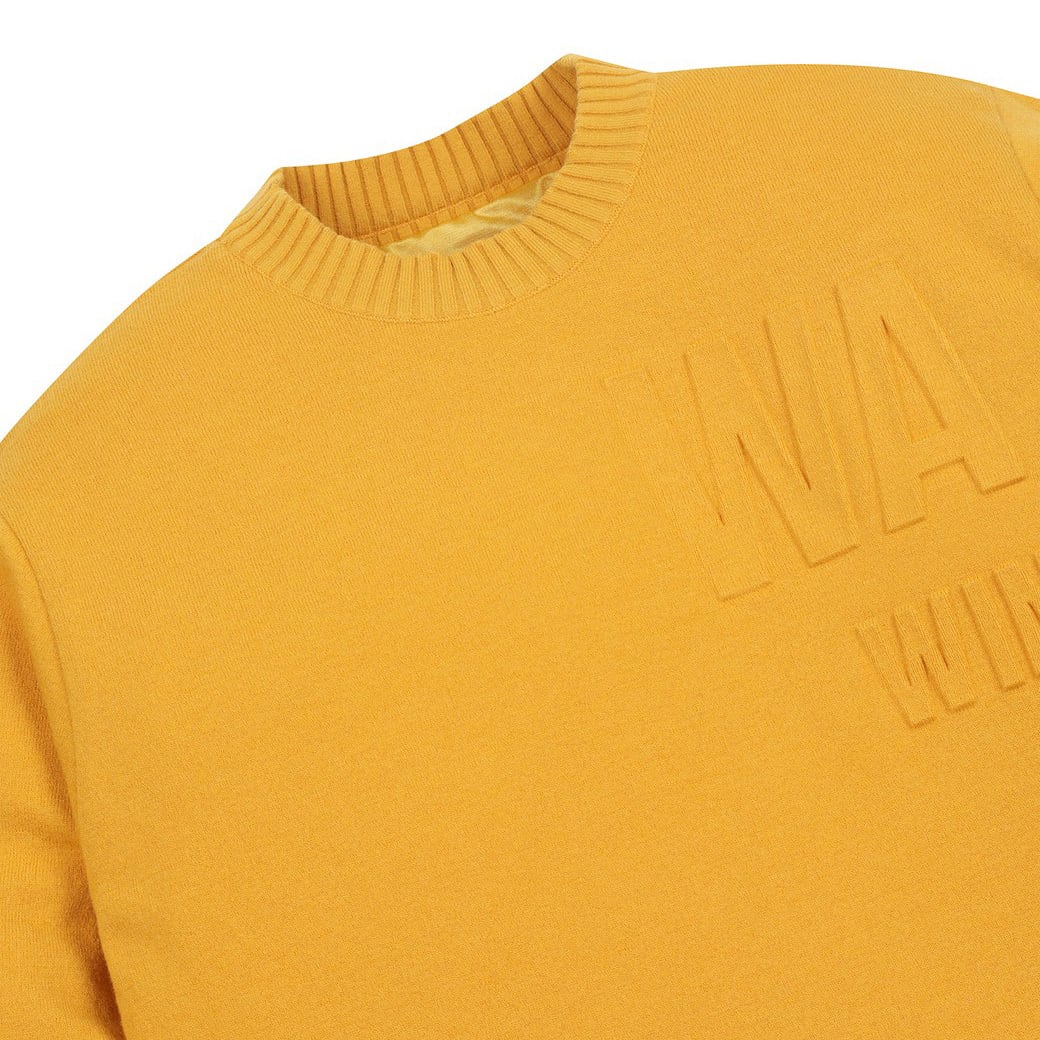 MEN エンボスロゴ ポイントラウンドセーター