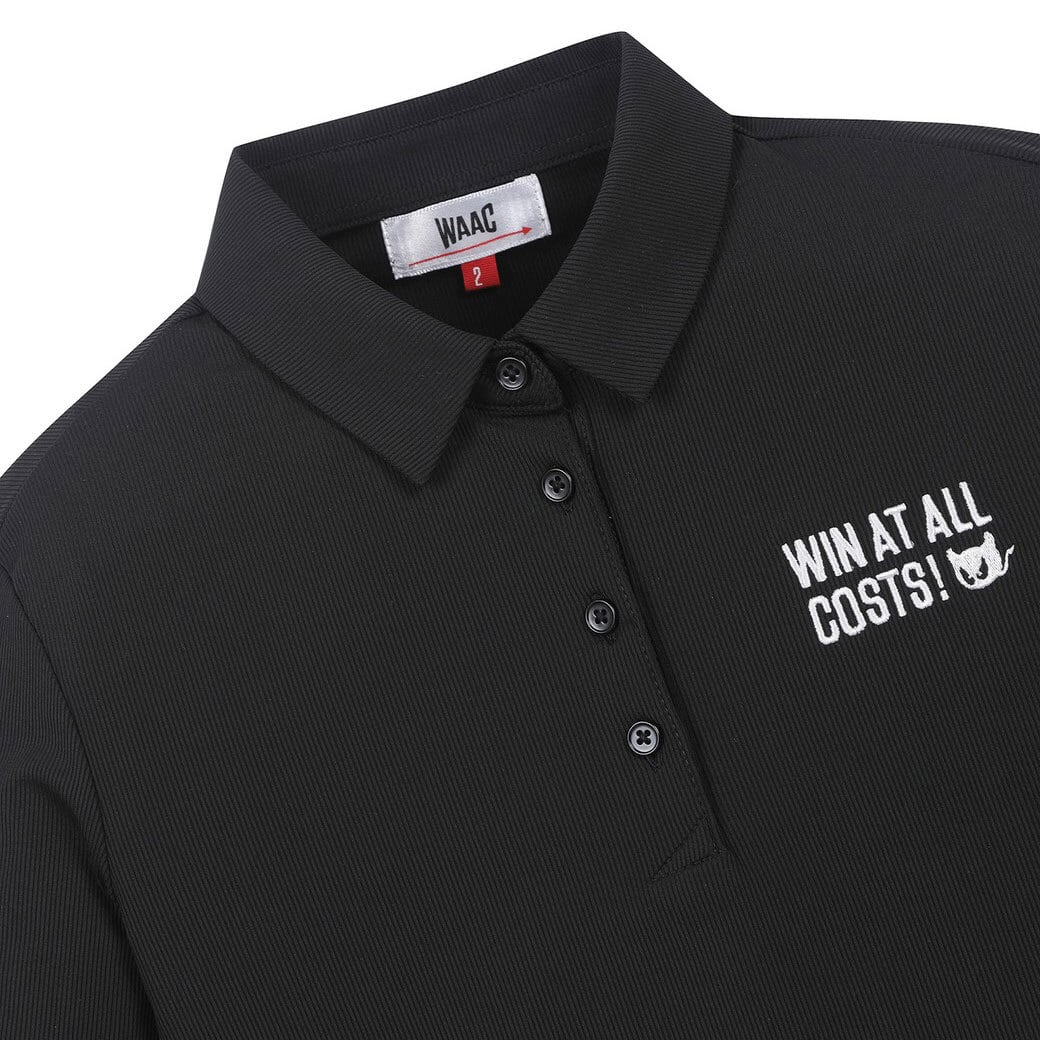 WOMEN 7分袖ポロシャツ