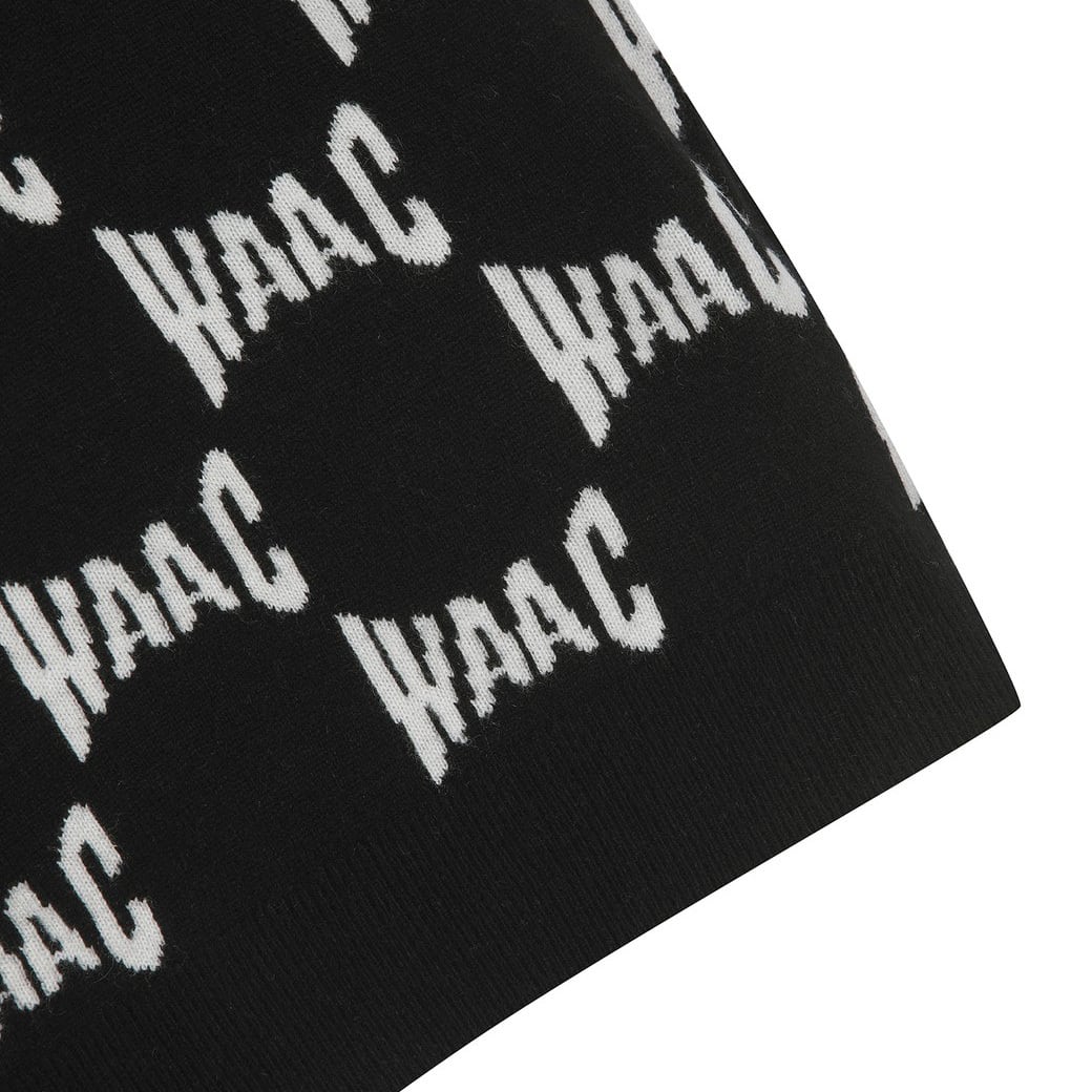 MEN ウール・カシミヤ ロゴジャカードセーター