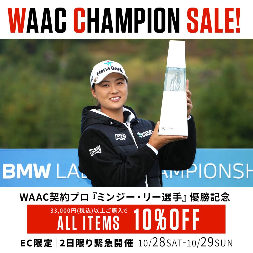 【新品 未使用】韓国ゴルフブランド　メッシュポーチバッグ　WAAC ワック