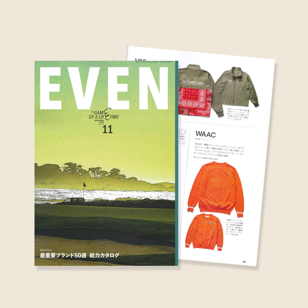 【雑誌特集のご案内】EVEN11月号に「ハイエンドニット」が掲載されました。