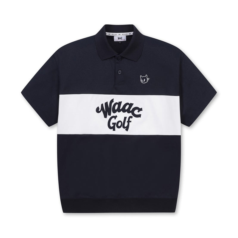 【25SS 新作】MEN WAACKYオーバーサイズスウェットシャツ ネイビー
