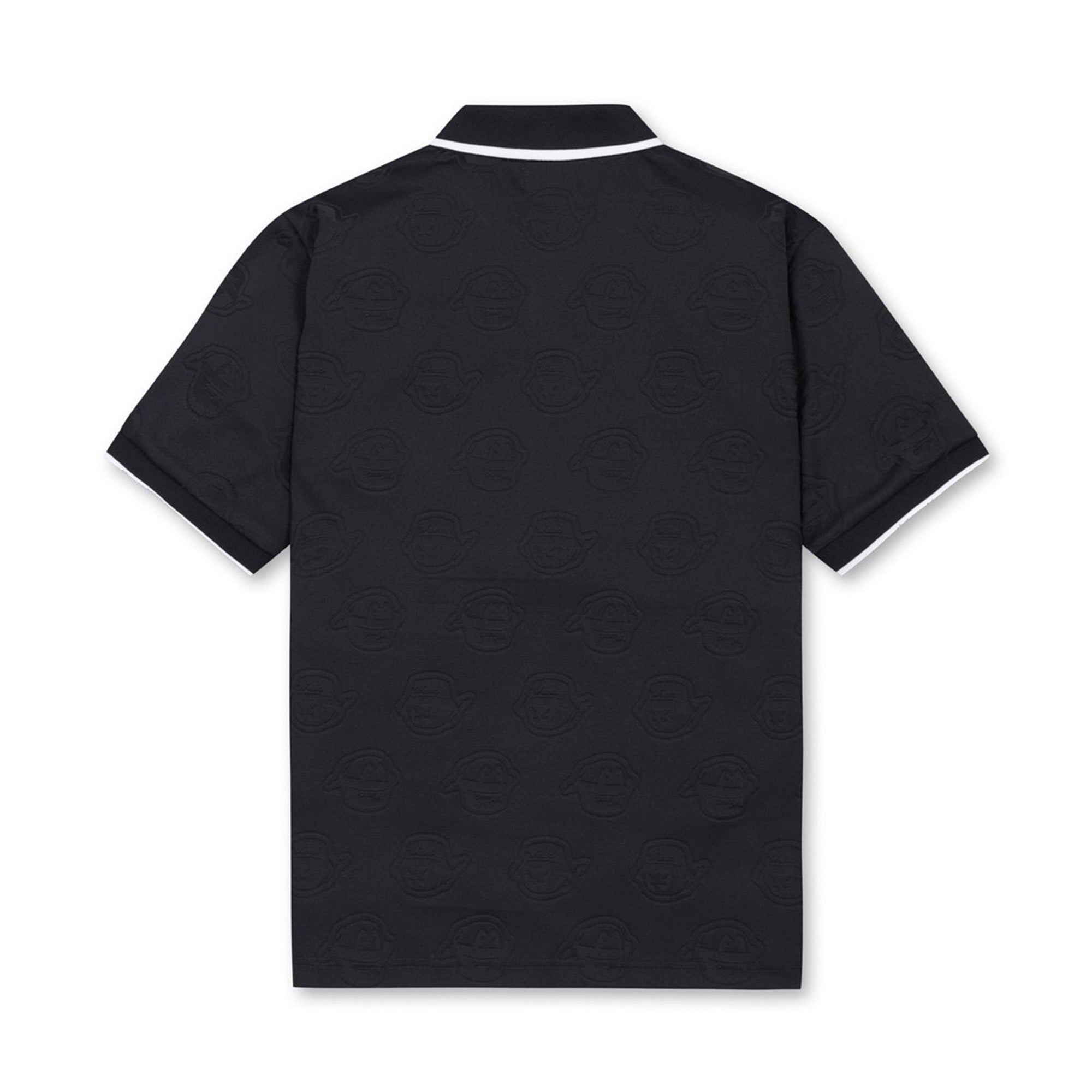 【25SS 新作】MEN BUCKET WAACKYジャガードポロシャツ ブラック