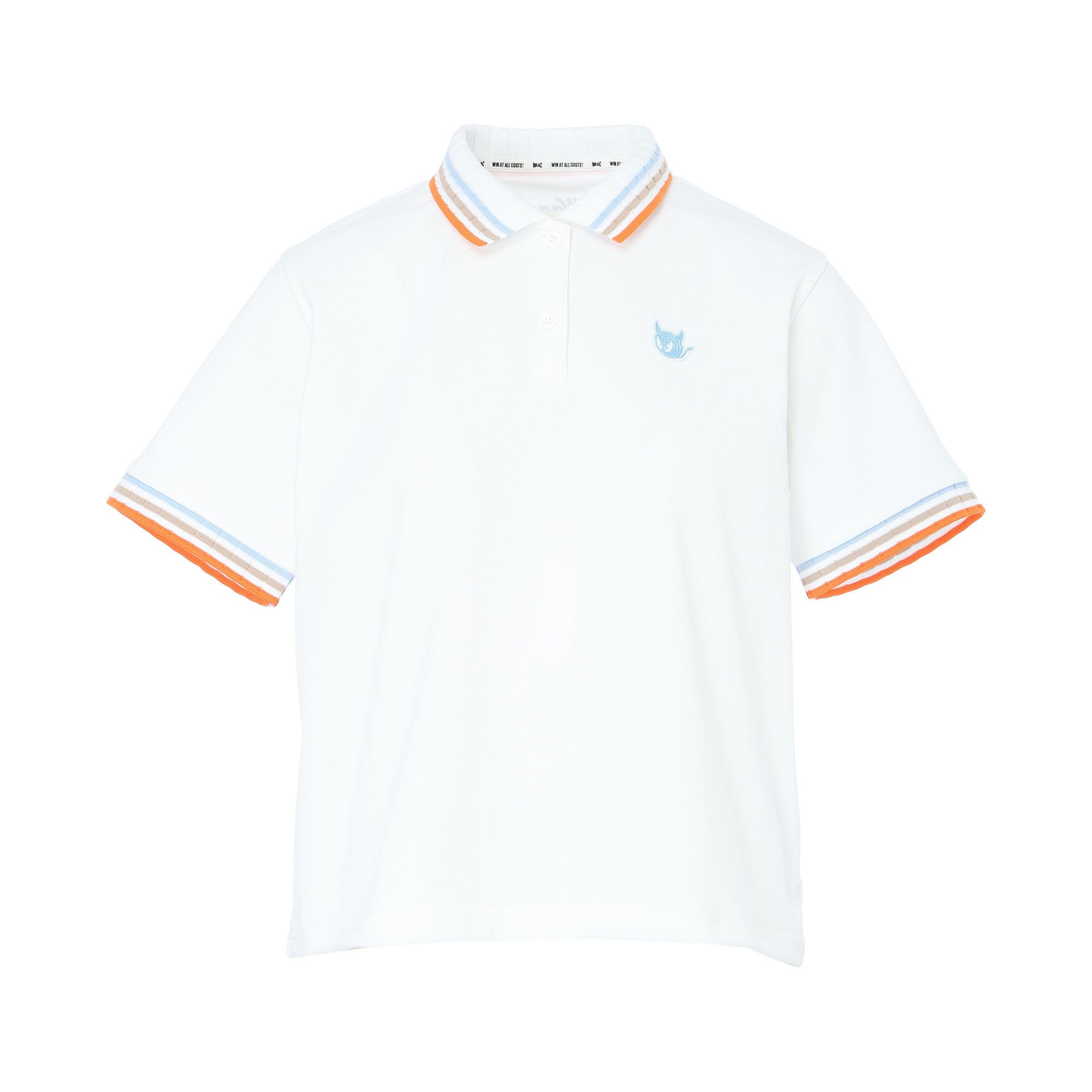 WOMEN ルーズフィットポロシャツ ホワイト