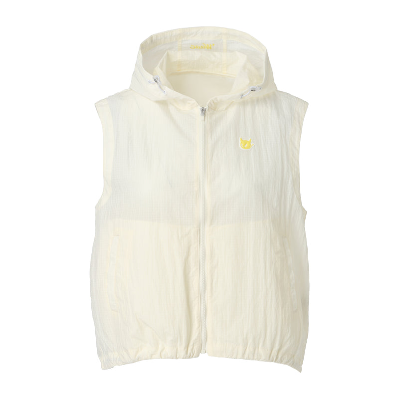 WOMEN シアーリップストップベスト ホワイト