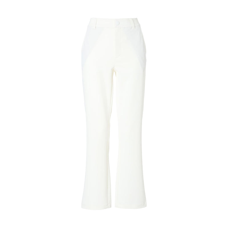 WOMEN 2WAYストレッチ セミフレアパンツ ホワイト