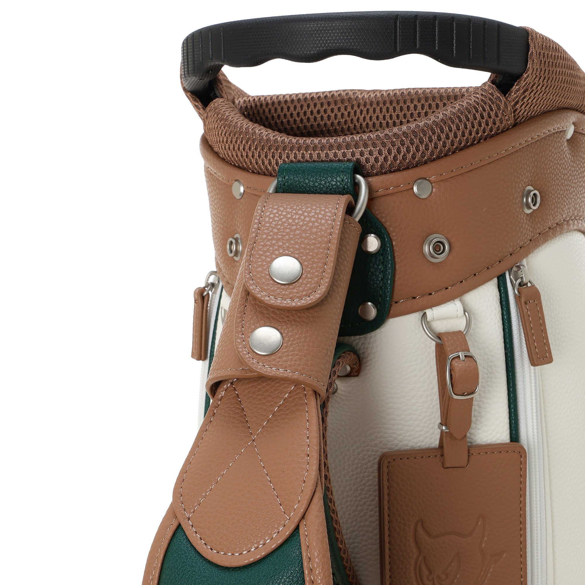 Grainy Synthetic Leather キャディバッグ ネイビー