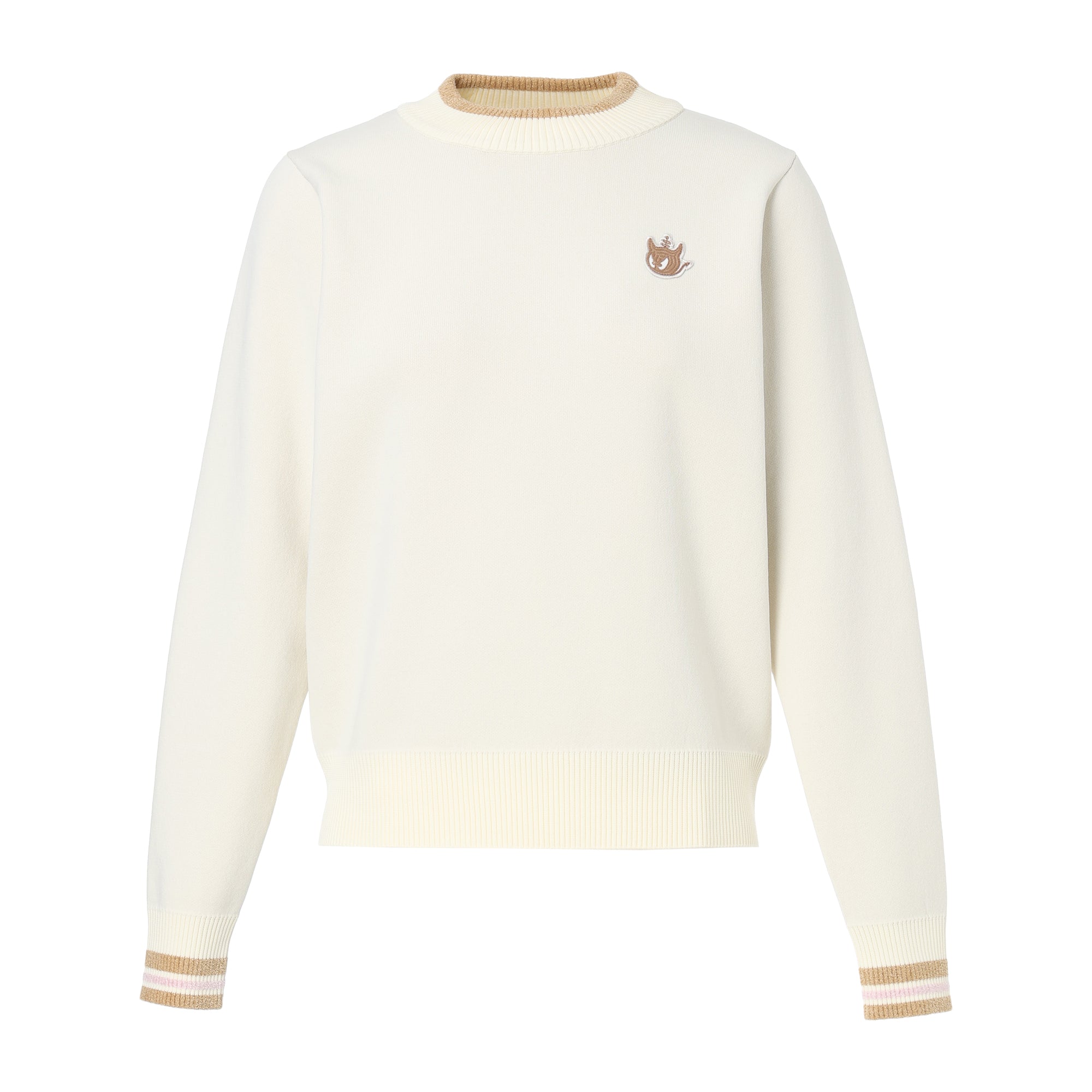 秋冬WAAC長袖 レディース　新品人気 WOMEN SEASONALニットプルオーバー ベージュ
