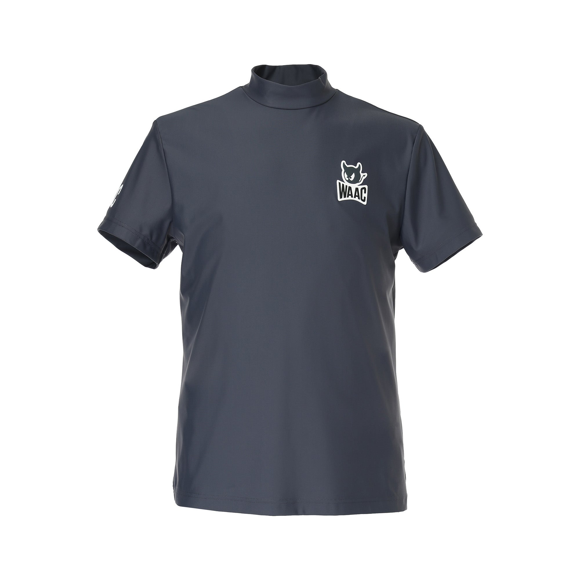 MEN ECO NYLON モックネック チャコール