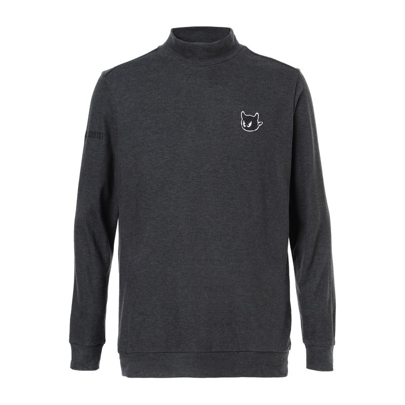 MEN AC/Rソフト起毛 長袖ハイネック チャコール