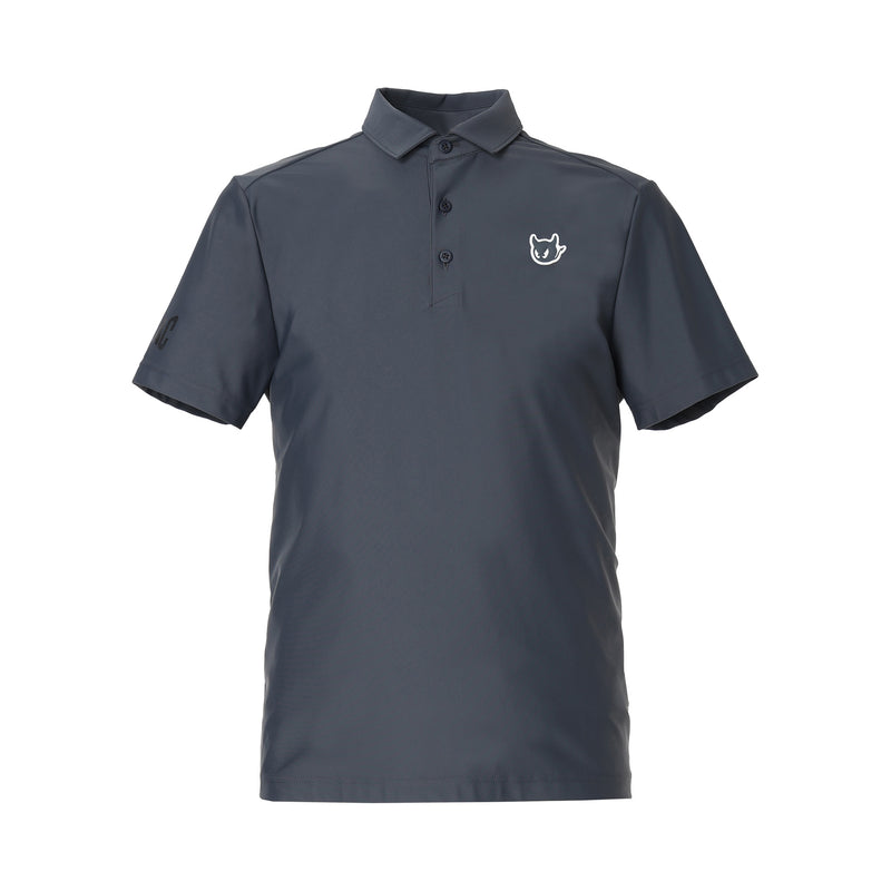 MEN ESSENTIAL ECO NYLON ポロシャツ チャコール