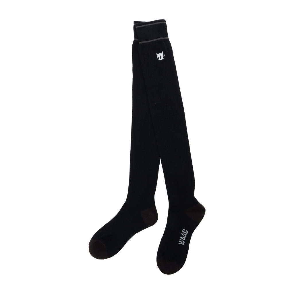 WOMENS ニーハイソックス ブラック/072242840