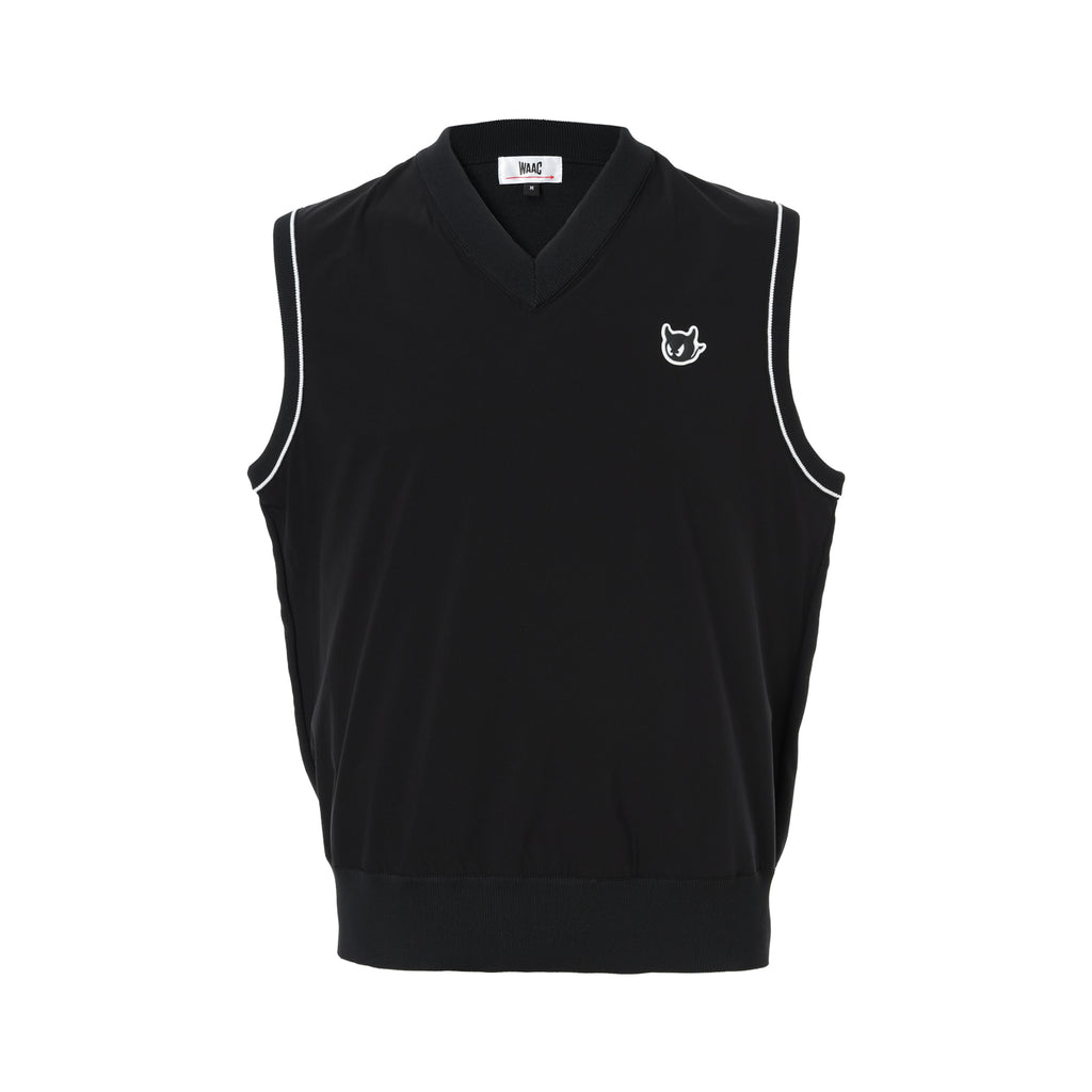 MENS ハイブリッドニットベスト ブラック/072244721
