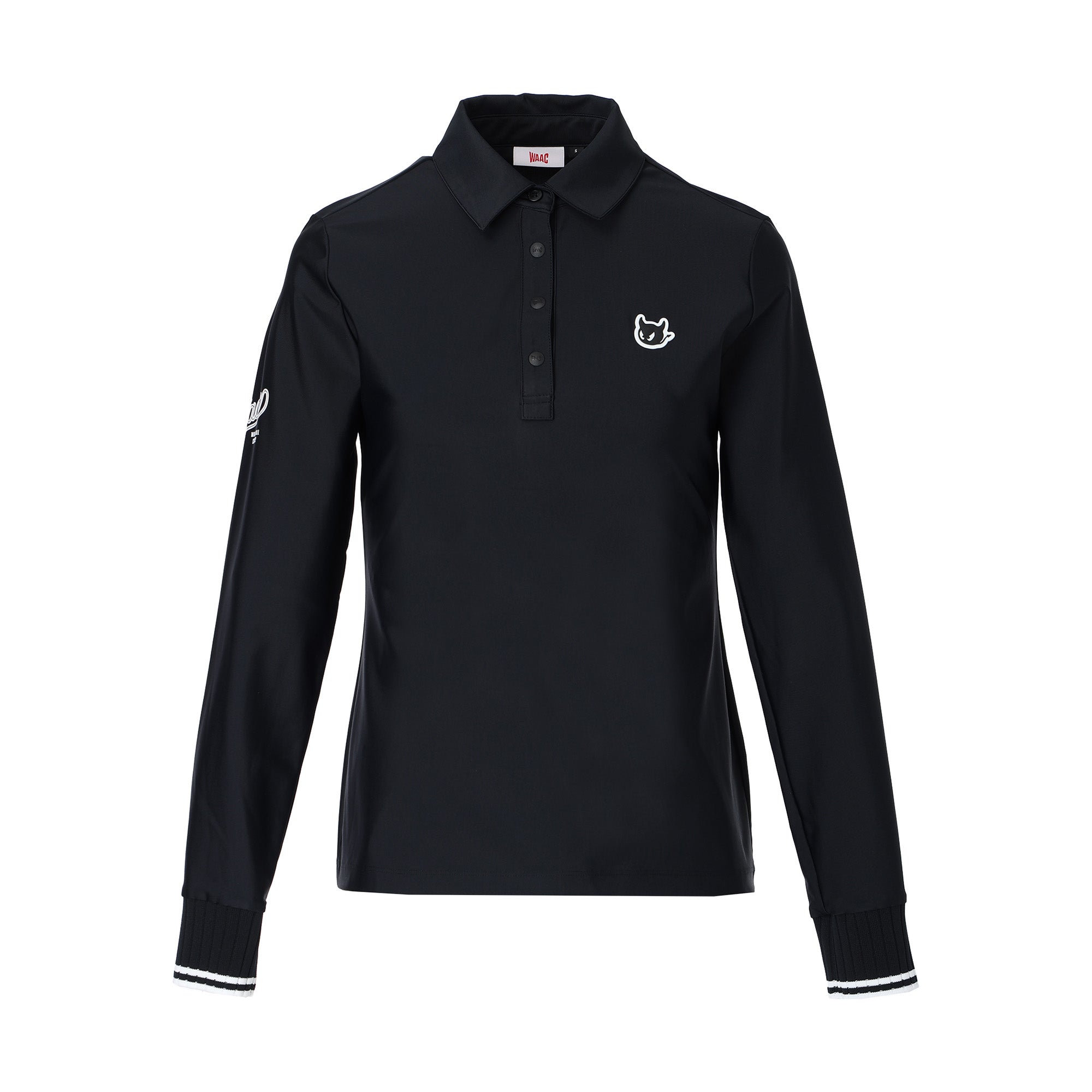 WOMEN BASIC ECO NYLON 長袖シャツ ブラック