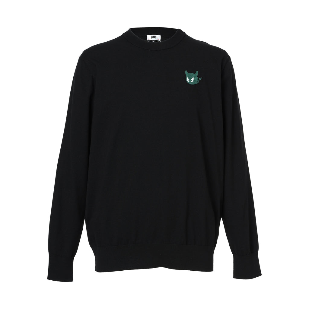 MENS ESSENTIALニット ブラック/072244720