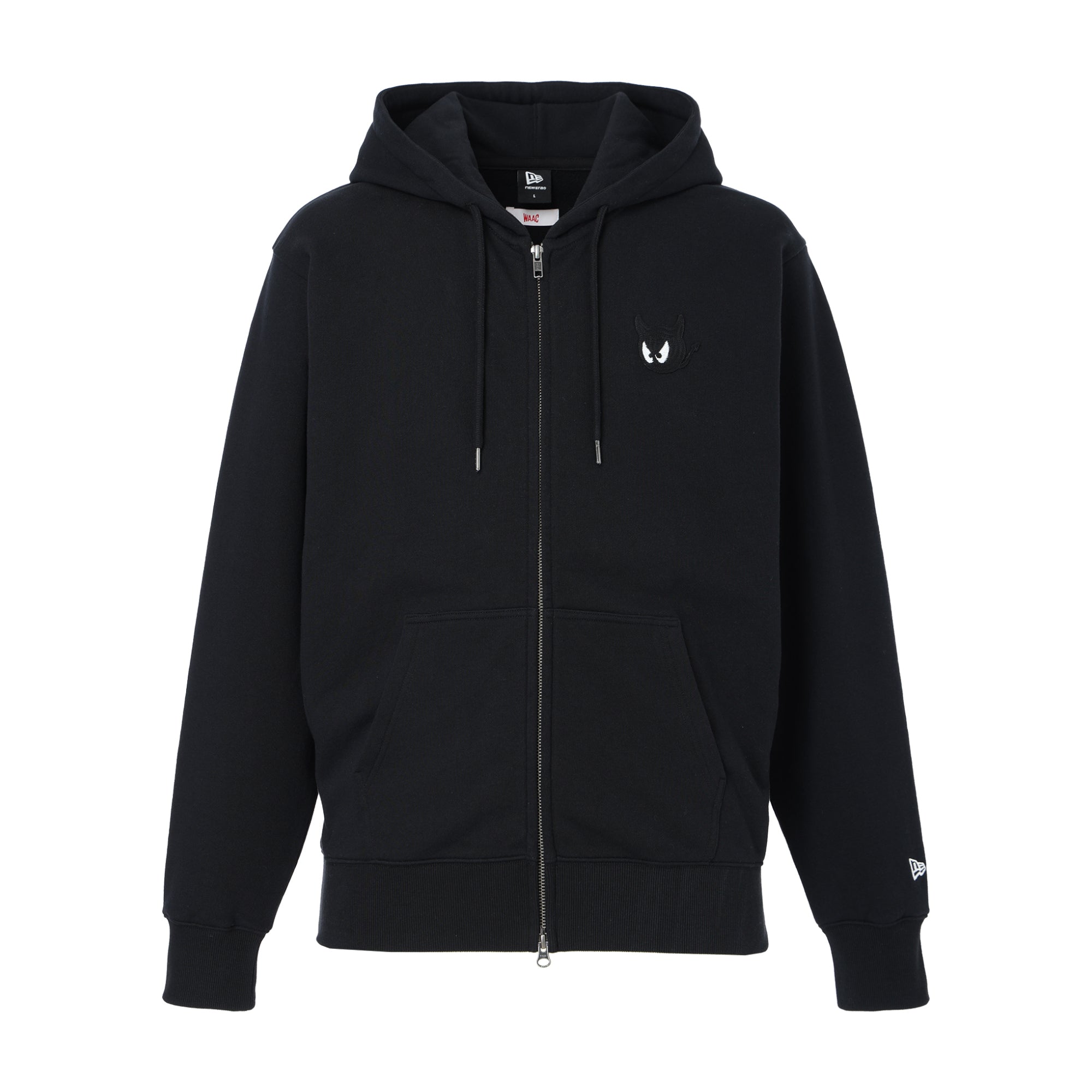 UNISEX ジップアップフーディ ブラック