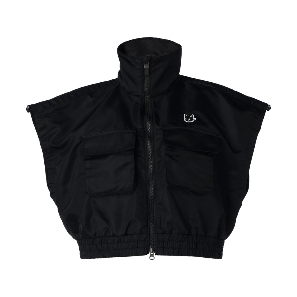 WOMENS サスティナブルナイロン アウターベスト ブラック/072242161