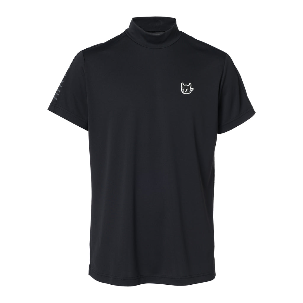 24AW】MENS バックハニカム 半袖モックネック ブラック/072244010 