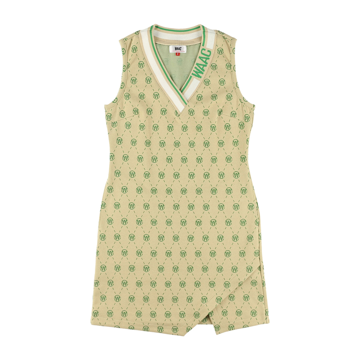 WOMENS サークルロゴストレッチJQD ワンピース サンドベージュ/072234570
